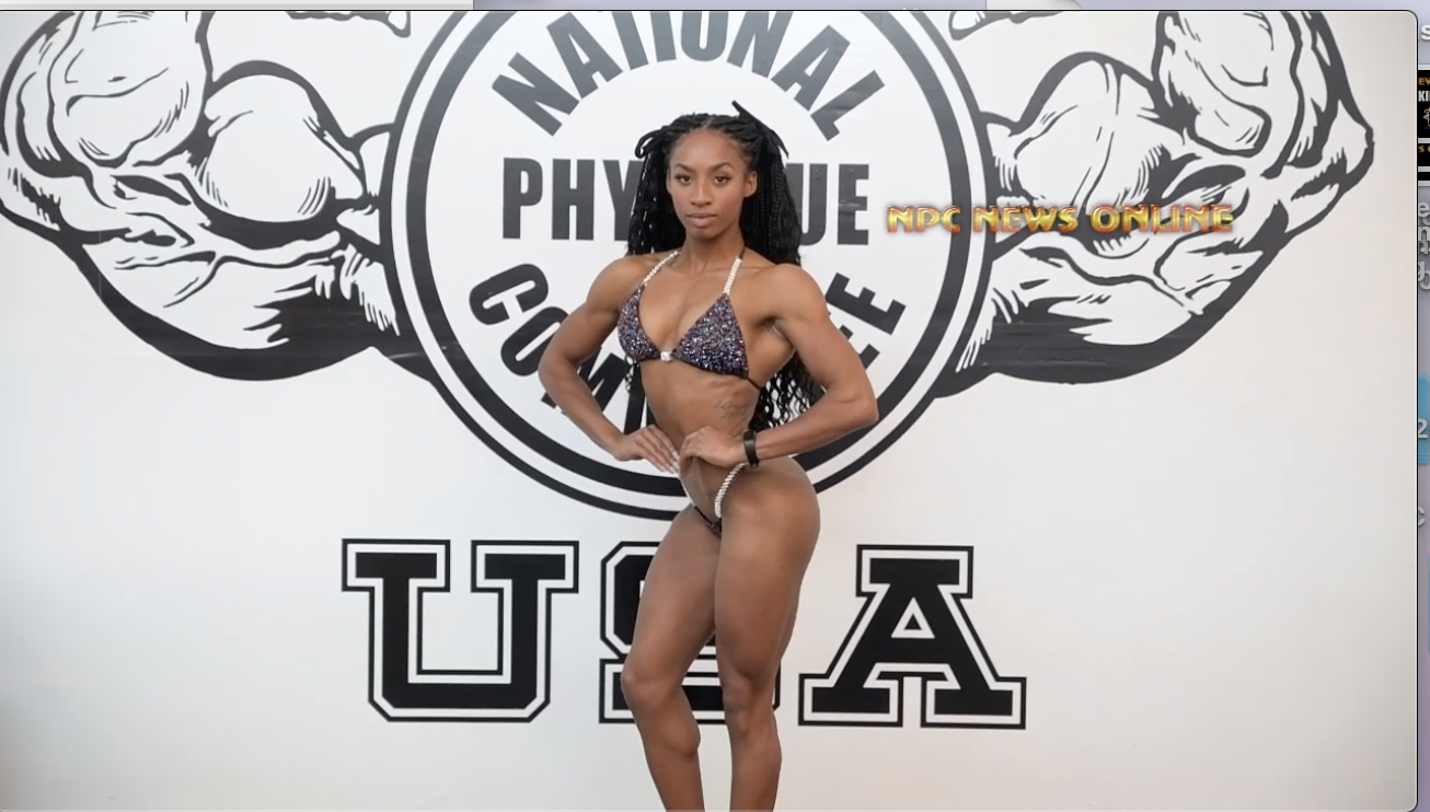 Sporty Woman Is Posing at Bodybuilding Show, Demonstrating Muscular Figure  Dressed Shiny Bikini, Sports Stock Footage ft. activity & athletic - Envato  Elements
